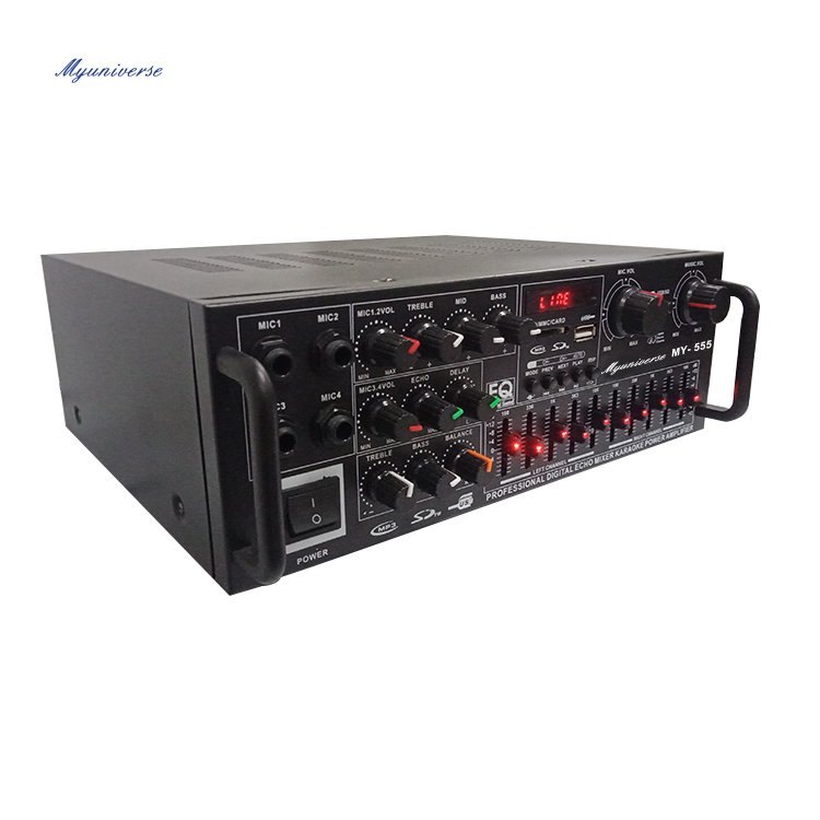 Customized Black 4 Channel Surround Sound Amplifier
