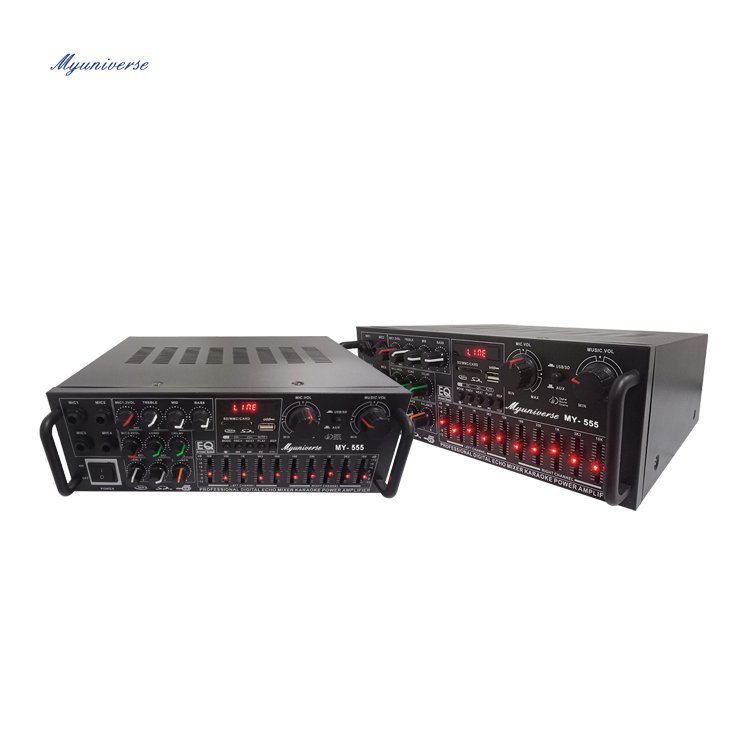 Customized Black 4 Channel Surround Sound Amplifier