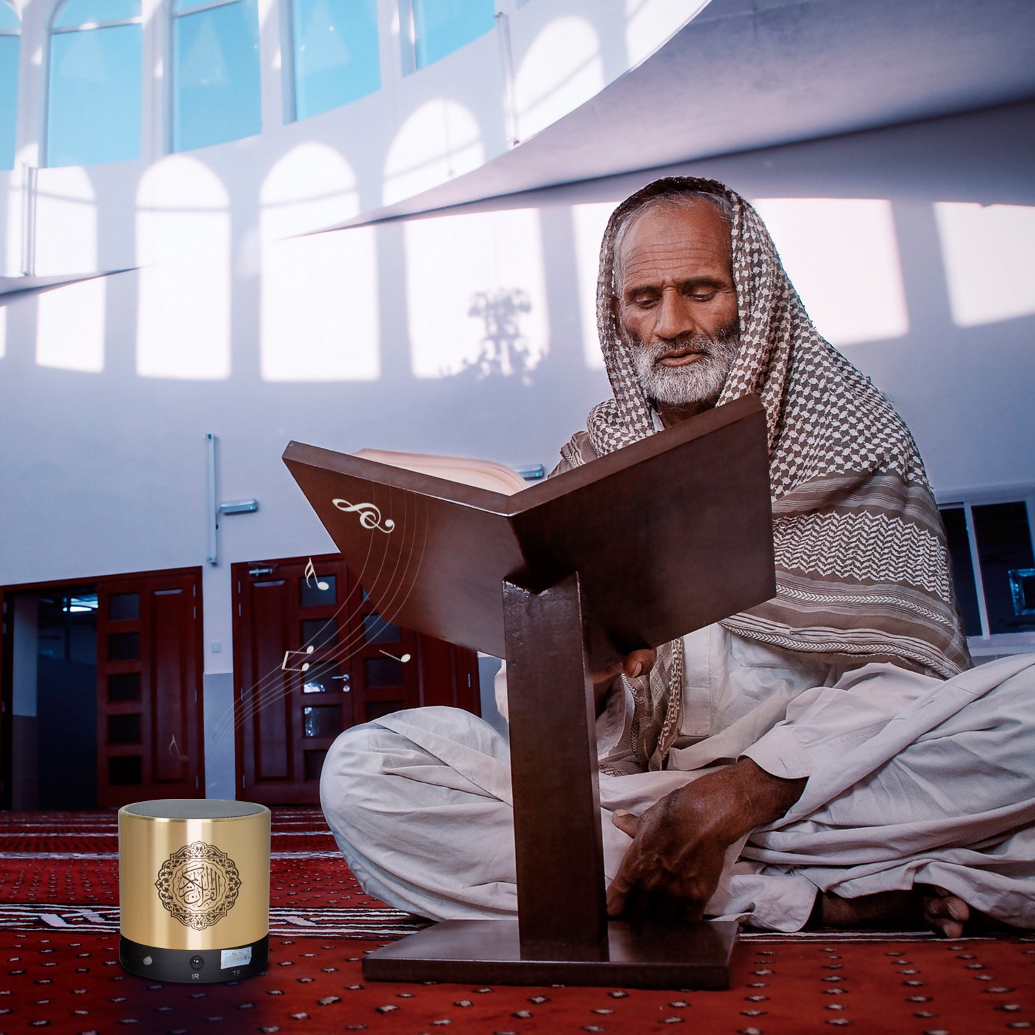 Equantu Hot Sale Muslim Quran Portable Digital Quran Audio Islamic Gift Mini Quran Learning Player SQ200