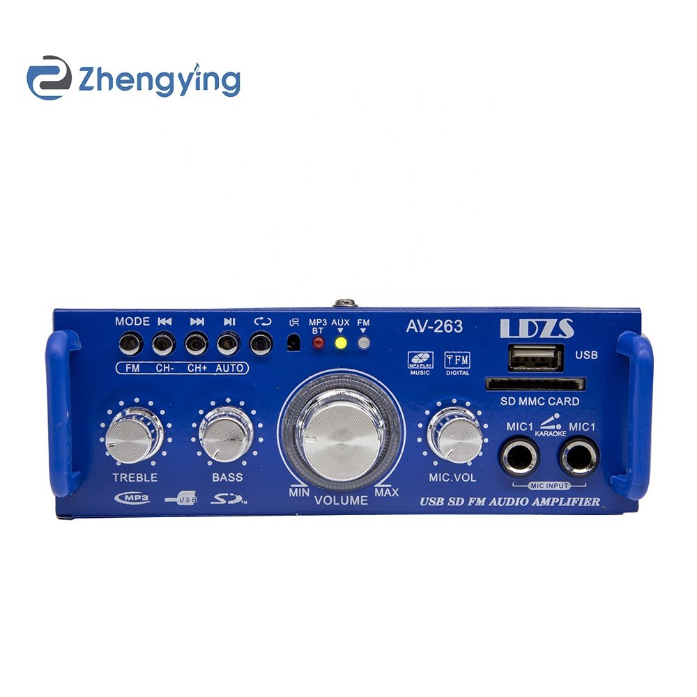 Boutique Small Mini 12v Car Home 220v Multi-function Card Mp3 Bt Audio High Power Amplifier