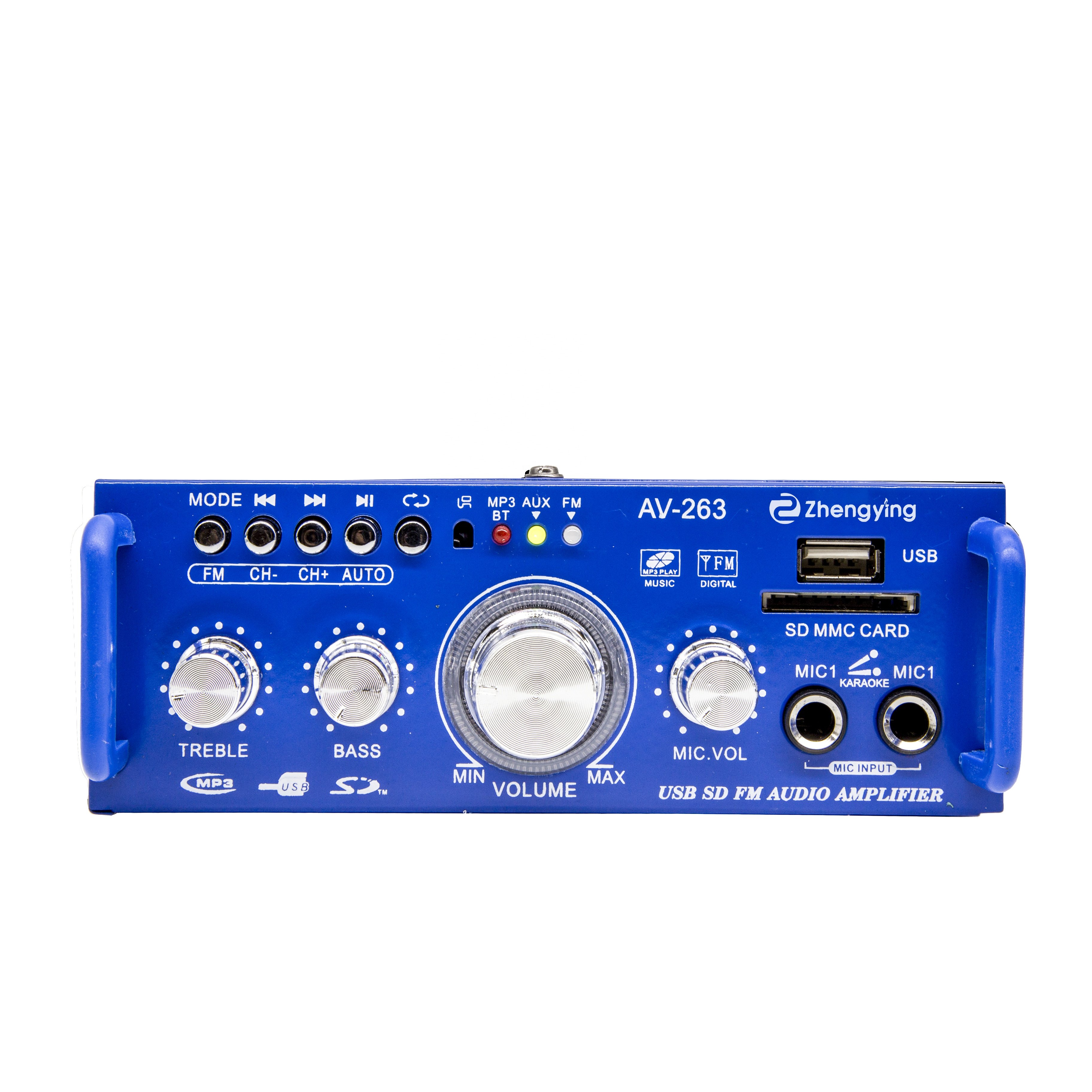 Boutique Small Mini 12v Car Home 220v Multi-function Card Mp3 Bt Audio High Power Amplifier