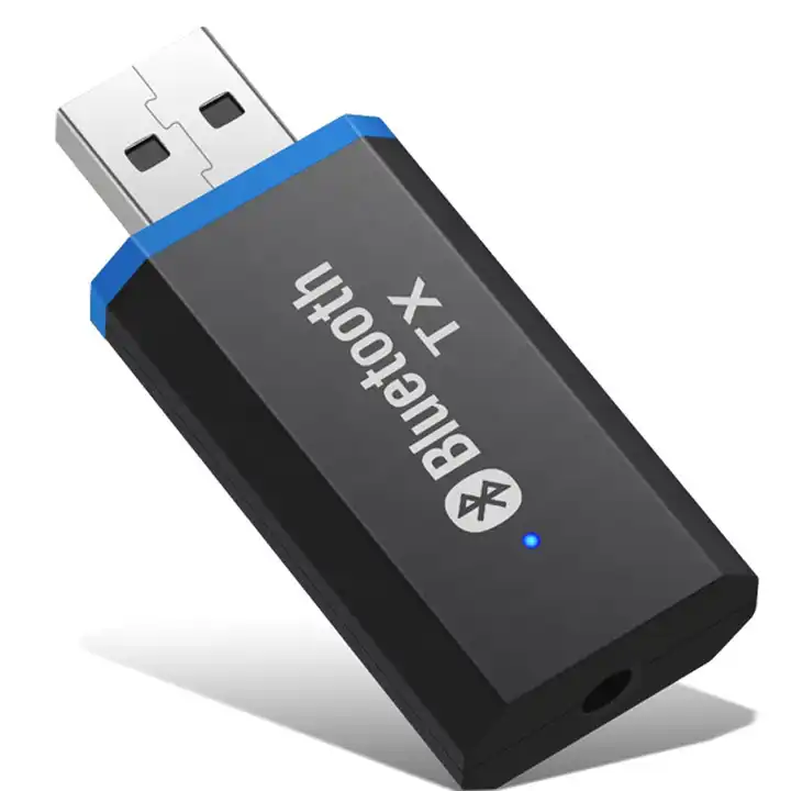 Low Price Blue-tooth 5.0 Audio Receiver 3.5MM Jack AUX Stereo USB Blue-tooth Dongle 2 in 1 BT Transmitter for TV PC