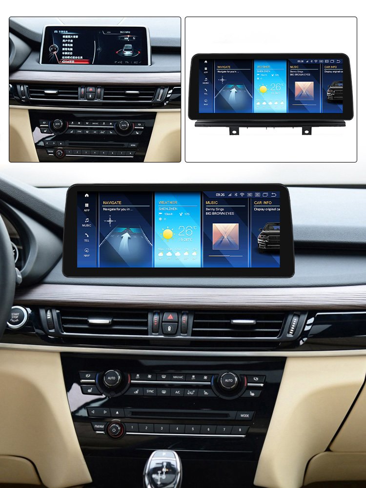 Navifly Snapdragon 680 Android System 1920*720p IPS Screen Car Radio for BMW X5 F15 Support DVR Rear Cam TPMS