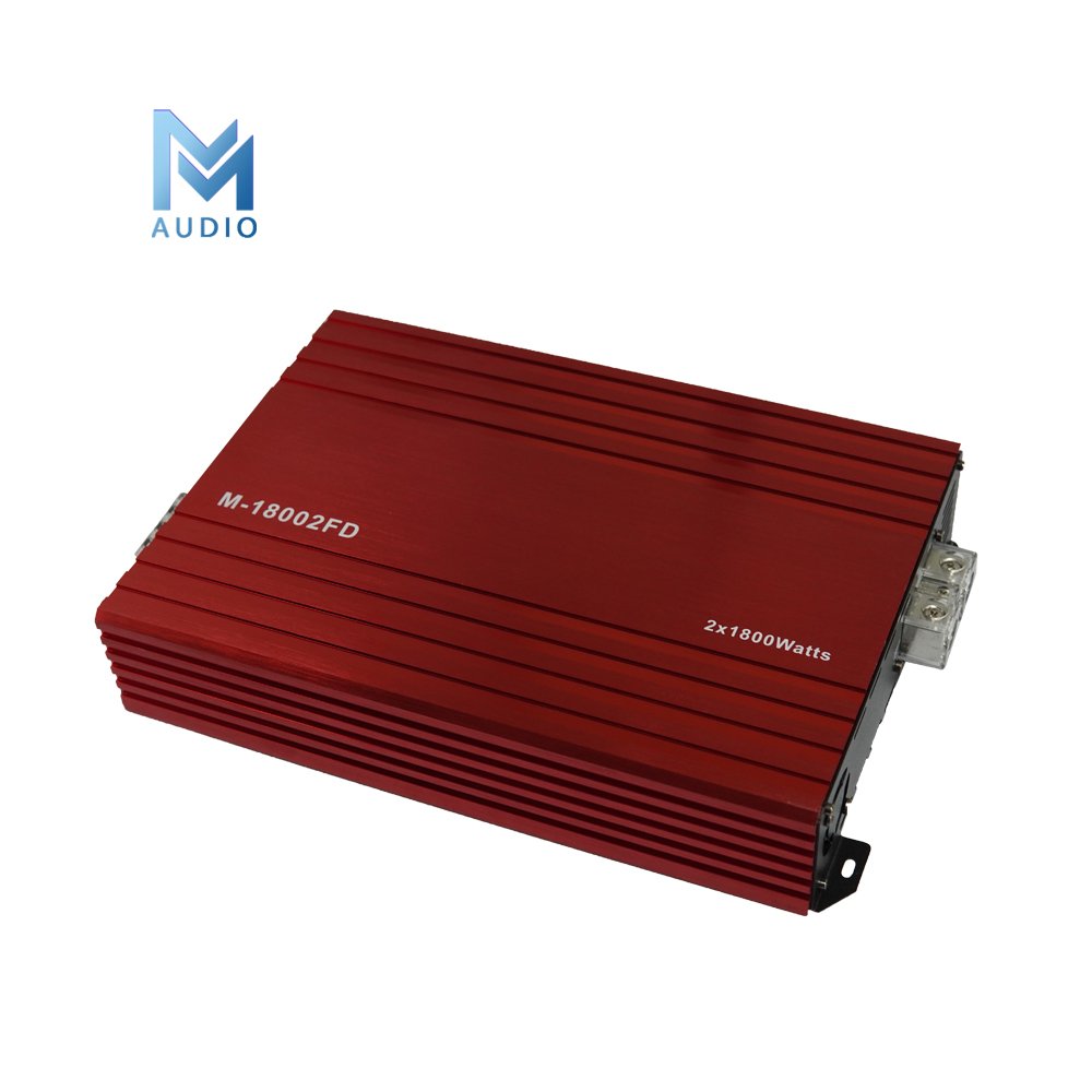 High-end 1800 Watts High Power Small Size 2 Channel Full Range Class D Car Audio Amplifier