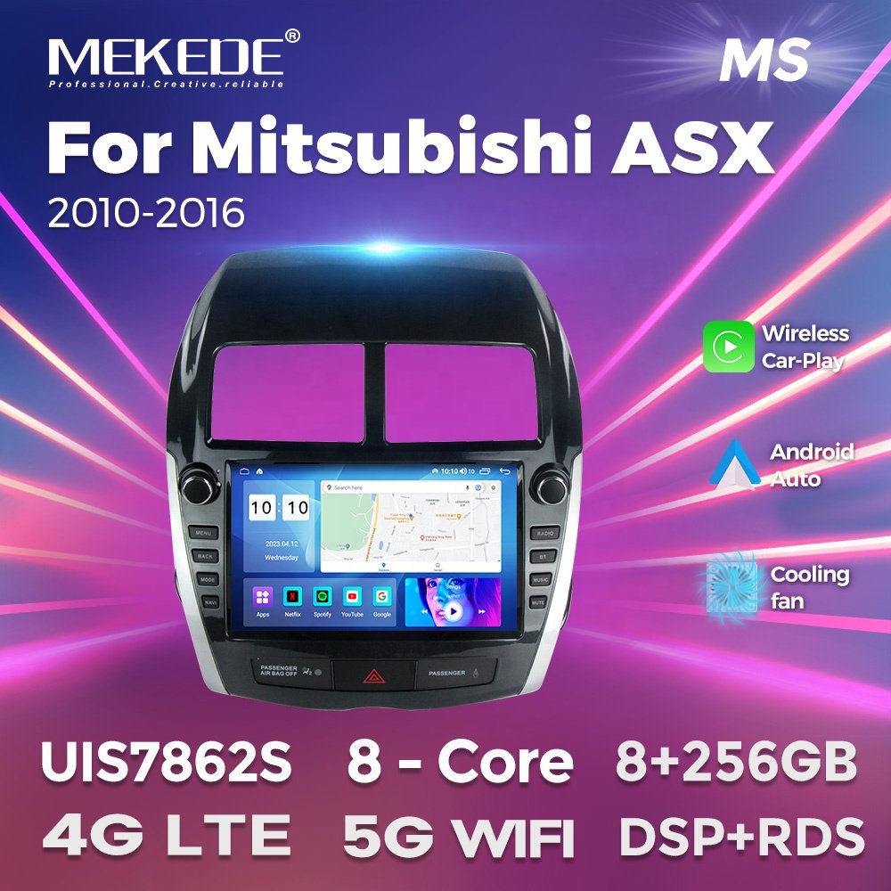 MEKEDE MS Android 12 8core Car Multimedia with GPS for Mitsubishi ASX 2010-2016 Auto Video Radio Stereo System 4G WIFI GPS