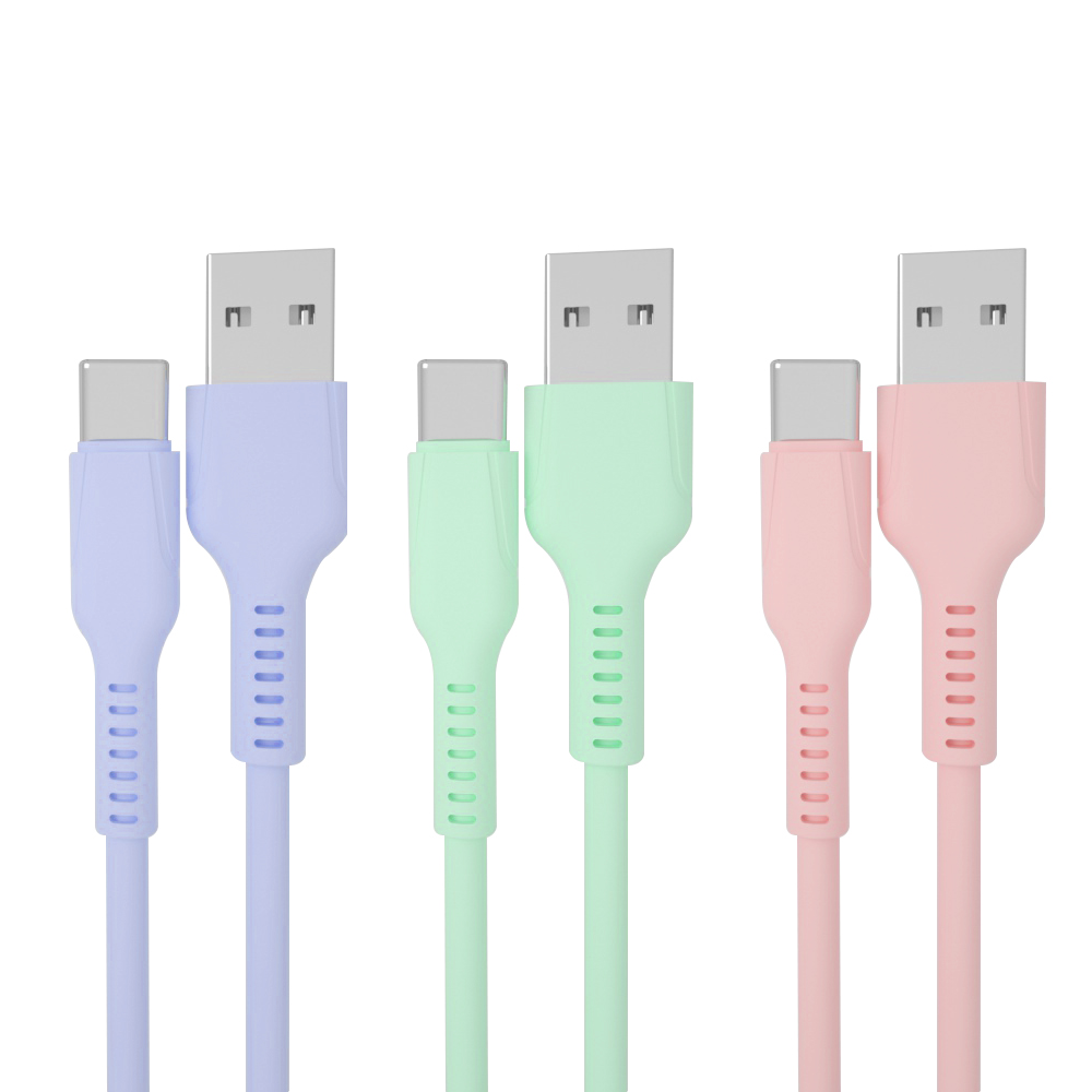 OEM/ODM manufacturer factory Soft 6A 66W Fast Charging Silicon Data Cable liquid silicone cable silicone usb data cable
