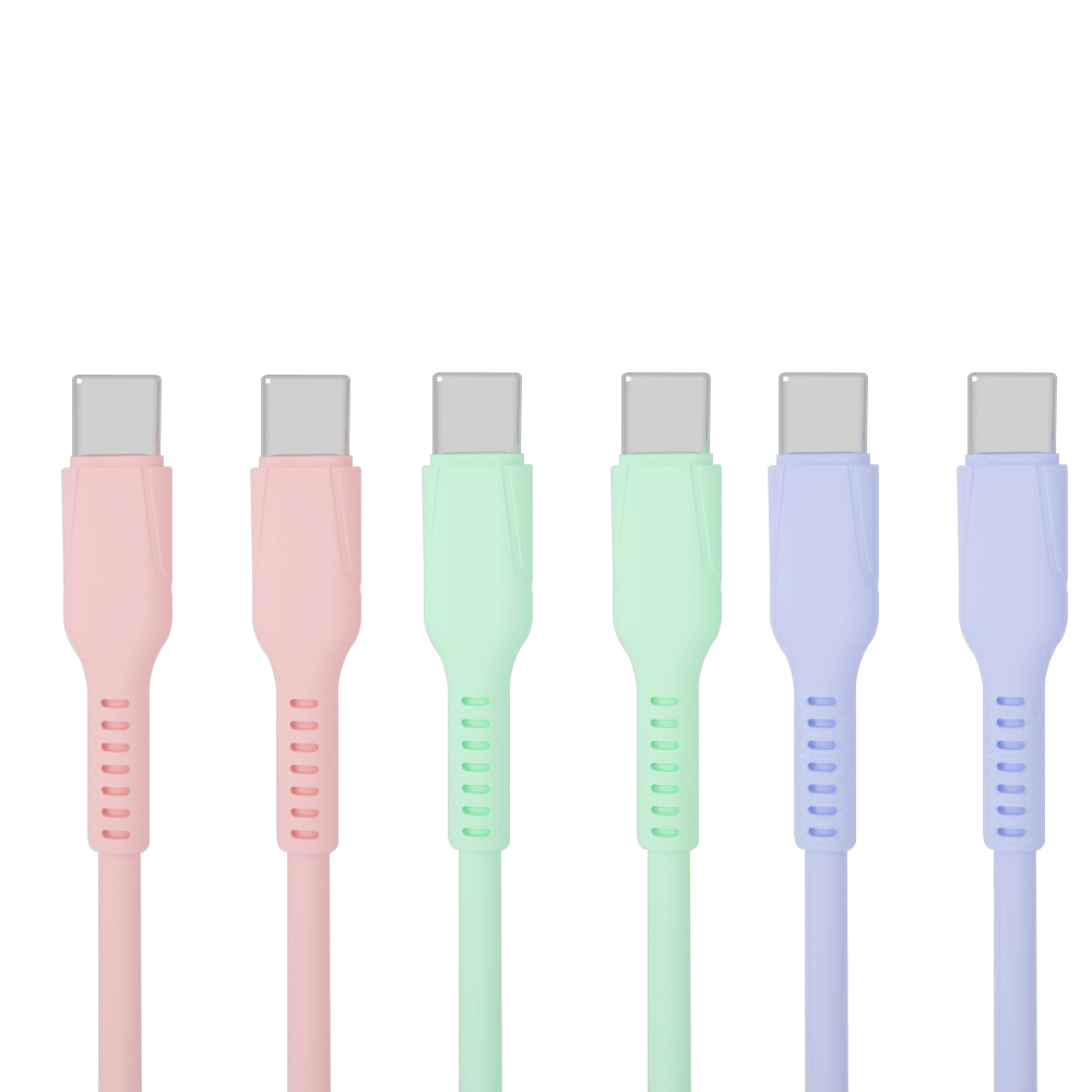 OEM/ODM manufacturer factory Soft 6A 66W Fast Charging Silicon Data Cable liquid silicone cable silicone usb data cable