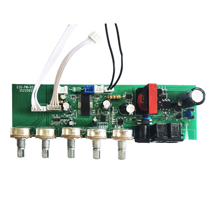 Manufacturer Dual Microphone Home Karaoke Audio Amplifier Board Bluetooth Adjustable Reverb Low Noise-Stereo Car Built-in