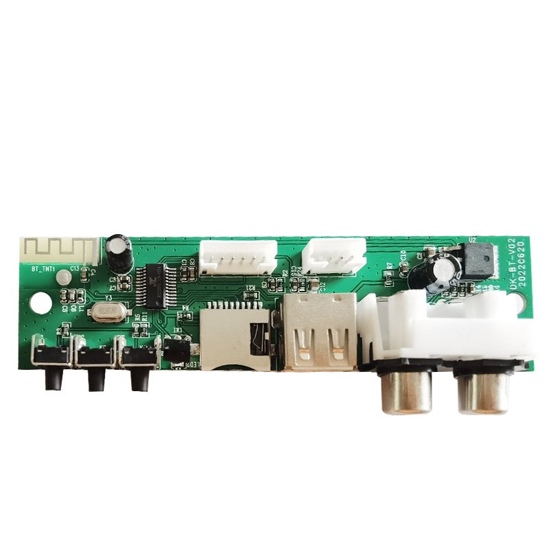 Manufacturer Dual Microphone Home Karaoke Audio Amplifier Board Bluetooth Adjustable Reverb Low Noise-Stereo Car Built-in