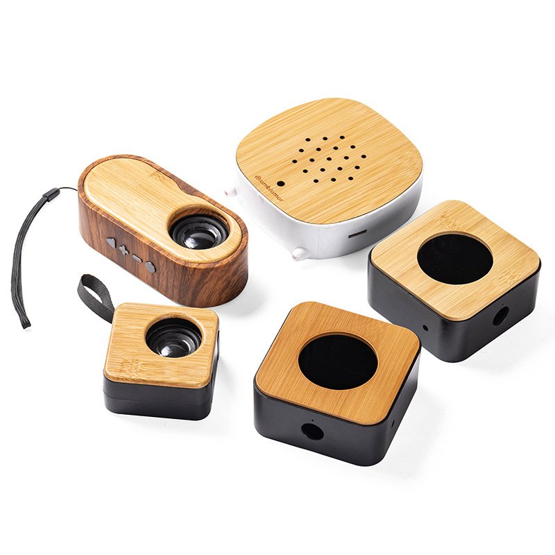 Laser Engraving Bamboo CNC Machining Custom Audio Shell Bamboo Accessories Earphone Bamboo Shell Machining Service