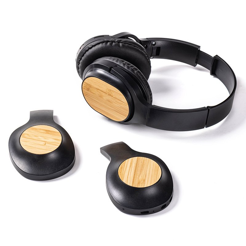 Laser Engraving Bamboo CNC Machining Custom Audio Shell Bamboo Accessories Earphone Bamboo Shell Machining Service