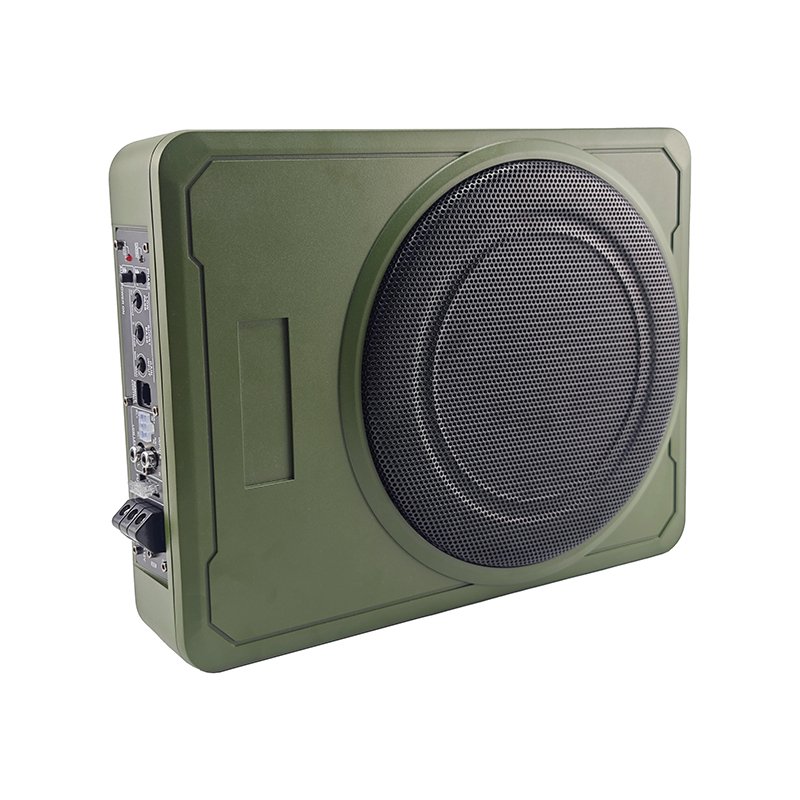 Factory Supply 10 Inch Amplifier Car Subwoofer 4OHM Active Under Seat Subwoofer DC 12V 120W RMS Power Competition Subwoofer