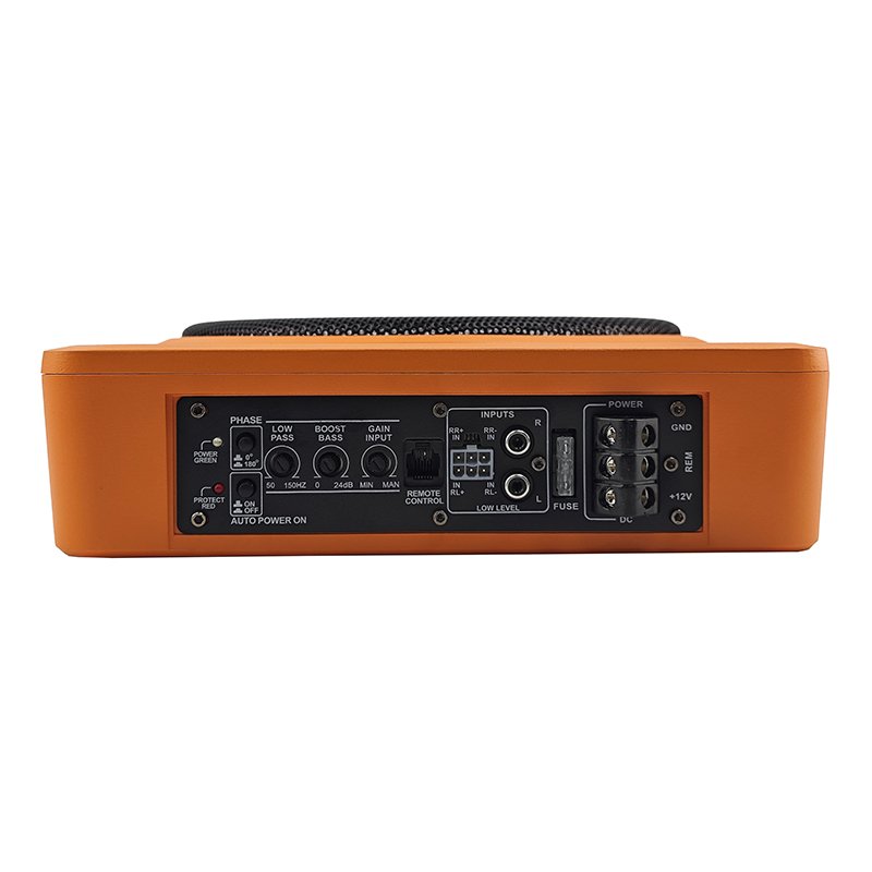 Factory Supply 10 Inch Amplifier Car Subwoofer 4OHM Active Under Seat Subwoofer DC 12V 120W RMS Power Competition Subwoofer