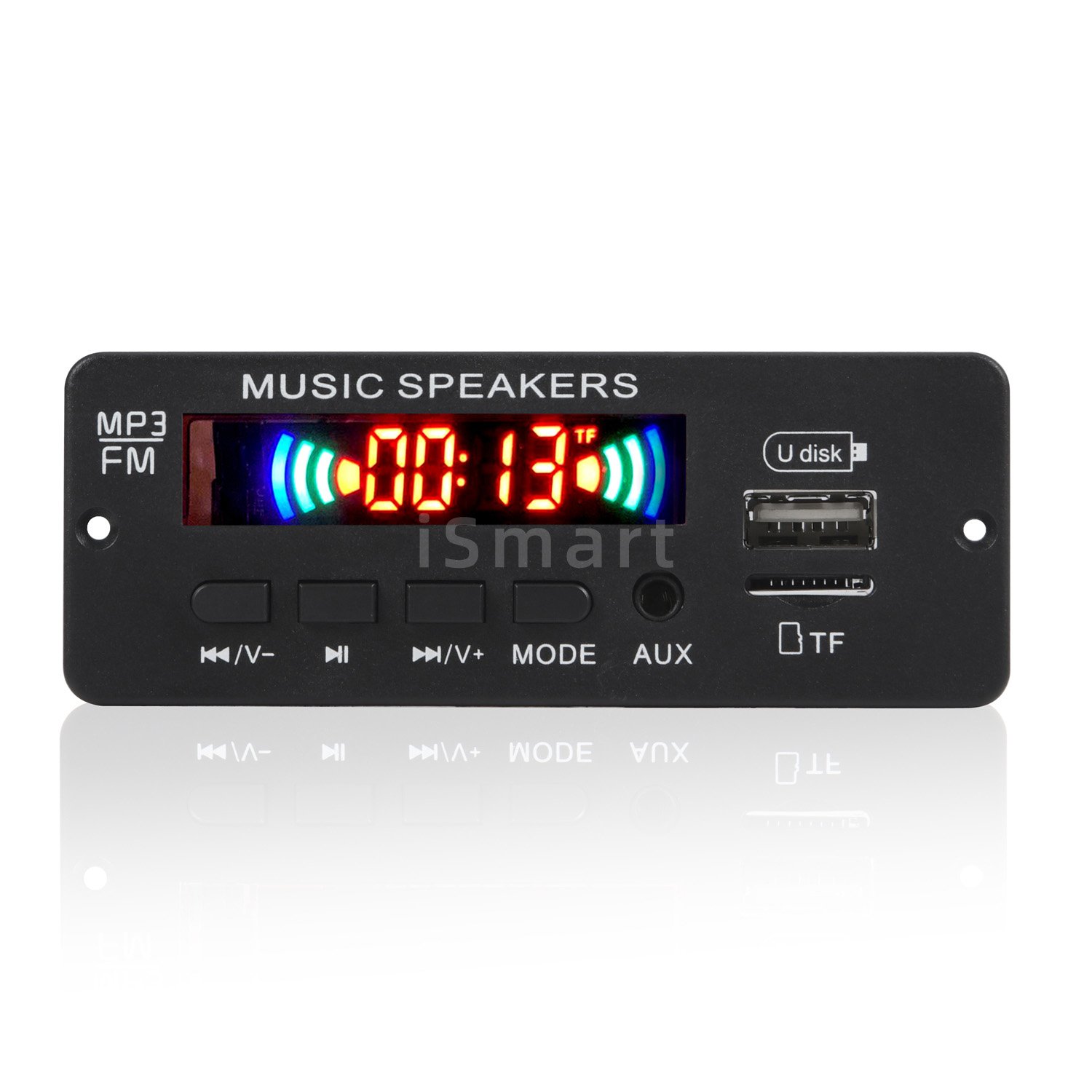 DC 12V Blue Tooth MP3 WMA Decoder Board Audio Module USB TF Radio Wireless FM Receiver MP3 Player 2x3W Amplifier for Car
