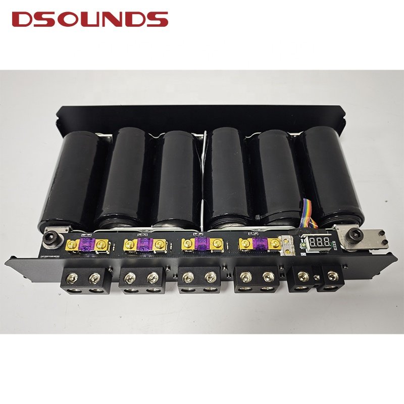 Super Farad Capacitor for Car Amplifier 500 Farad Capacitor Bank Car Stereo Batteries Voltage Stable for Car Amplifier