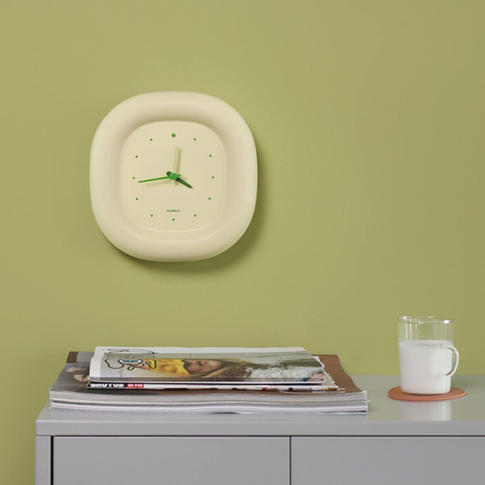 SHKL Wholesale Wall Clock Portable Cute Design Time Digital Accurate Chip Classic Strong Smart Office Party Outdoor Sport Green