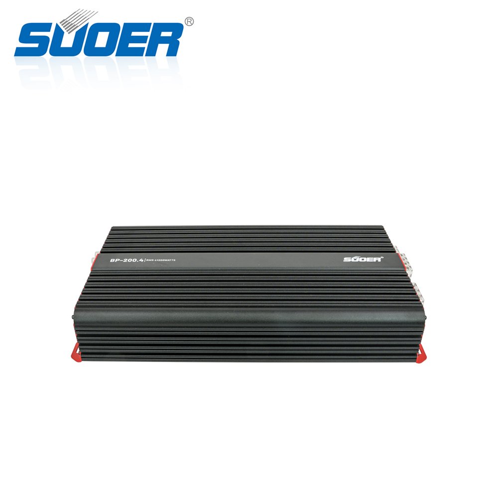 Suoer BP-200.4 Amp Car 200 Watts RMS Power Car Amplifier Class AB Car Amplifier