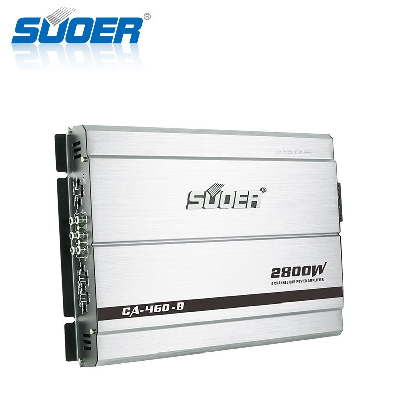 Suoer CA-460-B 2800w Car Amplifiers Types 12v 4 Channel Amplificador De Audio 1000w 2000w 3000w 4000w 5000w Car Amplifier