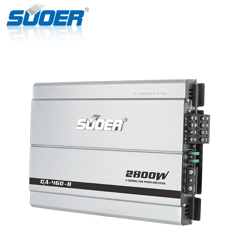 Suoer CA-460-B 2800w Car Amplifiers Types 12v 4 Channel Amplificador De Audio 1000w 2000w 3000w 4000w 5000w Car Amplifier