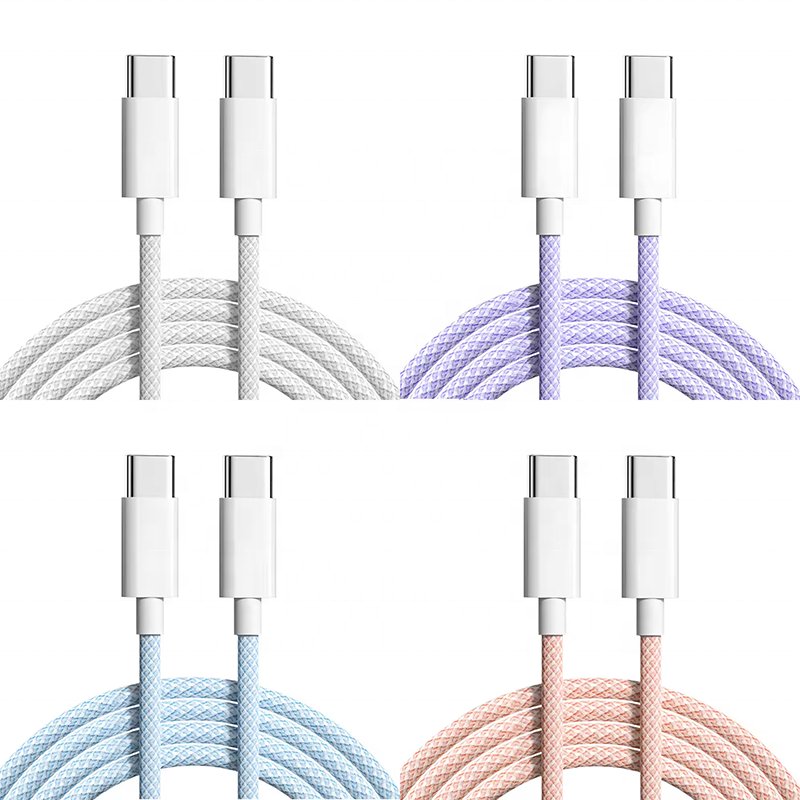 Best Sellers PD 3A 20W 60W Type C To Type C Cable Usbc Cable For Mobile Accessories TYPE C Mobile Phone Charger Adapter Cables