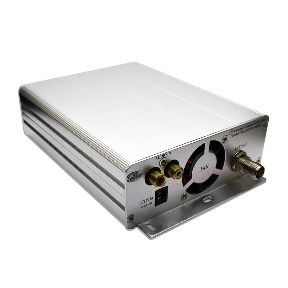 15W FM Broadcast Transmitter ST-15B Stereo PLL Radio Station 87MHz-108MHz Car Audio Amplifier Portable for Church Home Party