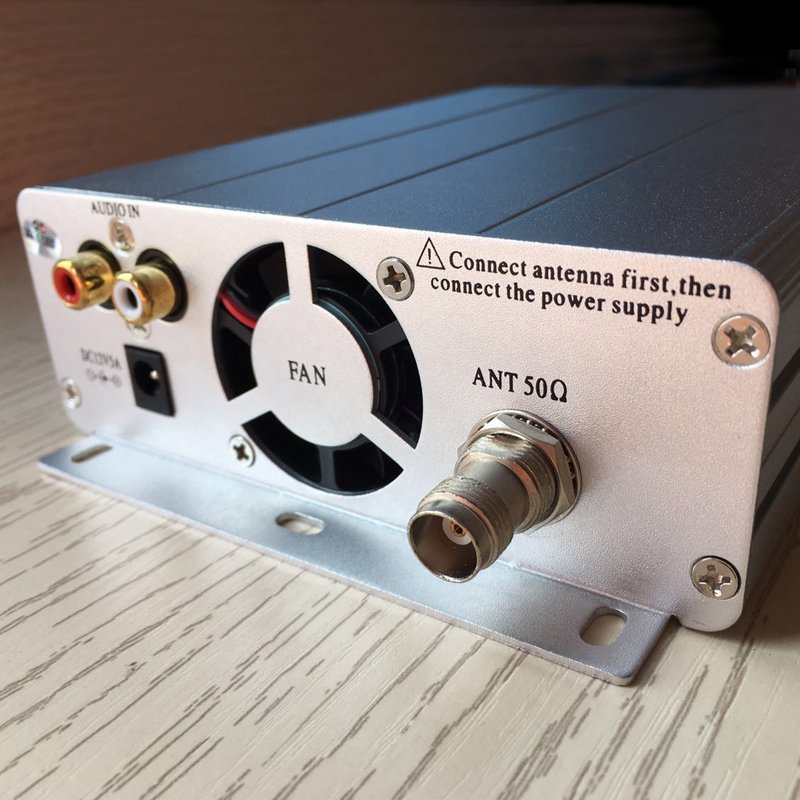 15W FM Broadcast Transmitter ST-15B Stereo PLL Radio Station 87MHz-108MHz Car Audio Amplifier Portable for Church Home Party