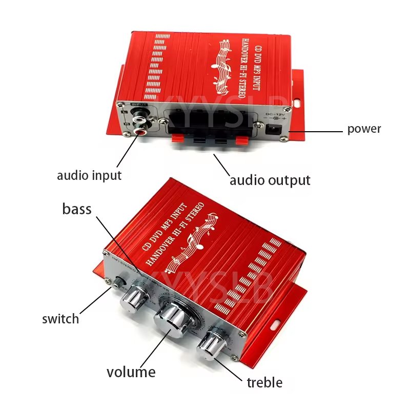 KYYSLB 20W*2 Small Amplifier Stereo/5.0/home Audio Mini Digital Car Player Sound Equipment/Amplifiers/Speakers