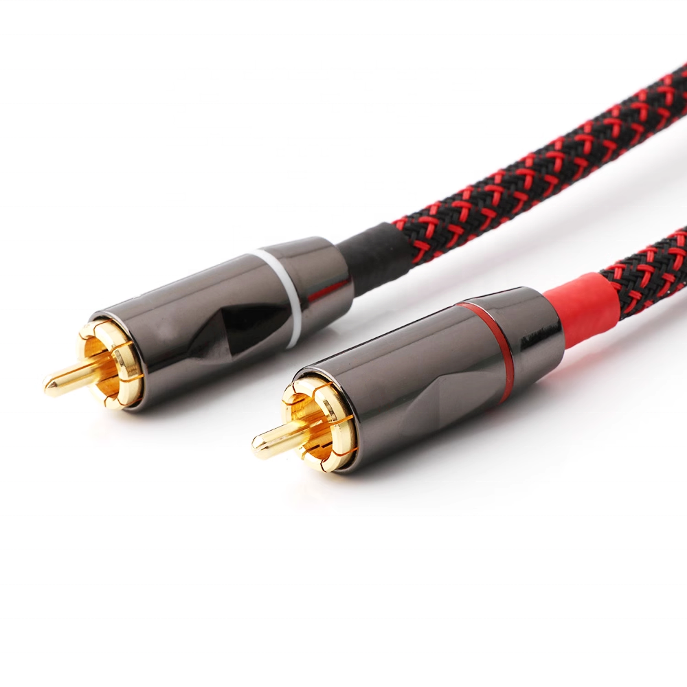 Professional Manufacture Audiophile Audio Signal Cable Audio Cable Pure Copper Double RCA Cable