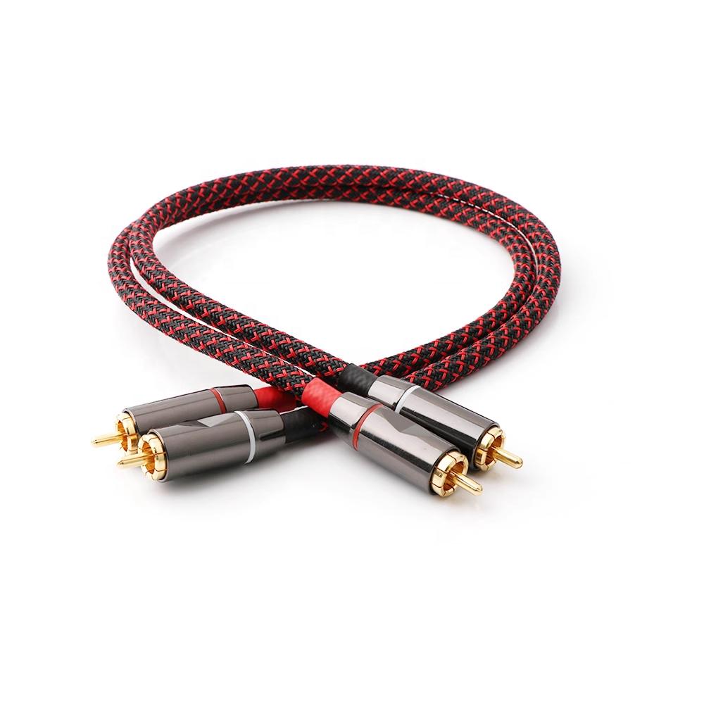 Professional Manufacture Audiophile Audio Signal Cable Audio Cable Pure Copper Double RCA Cable