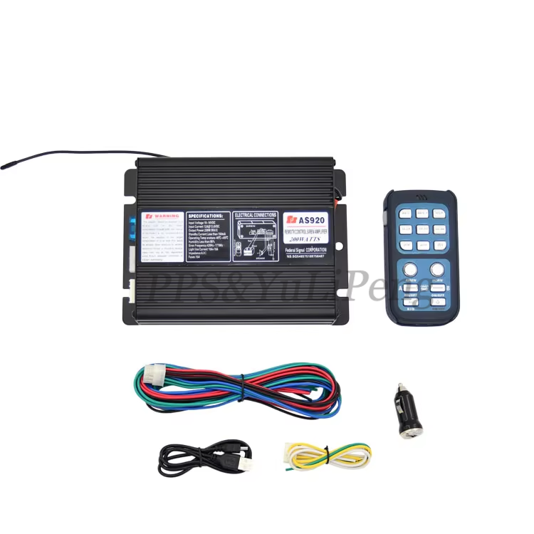 Hot Sale 200W 12V Remove Control Horn Siren Amplifier for Fire Ambulance