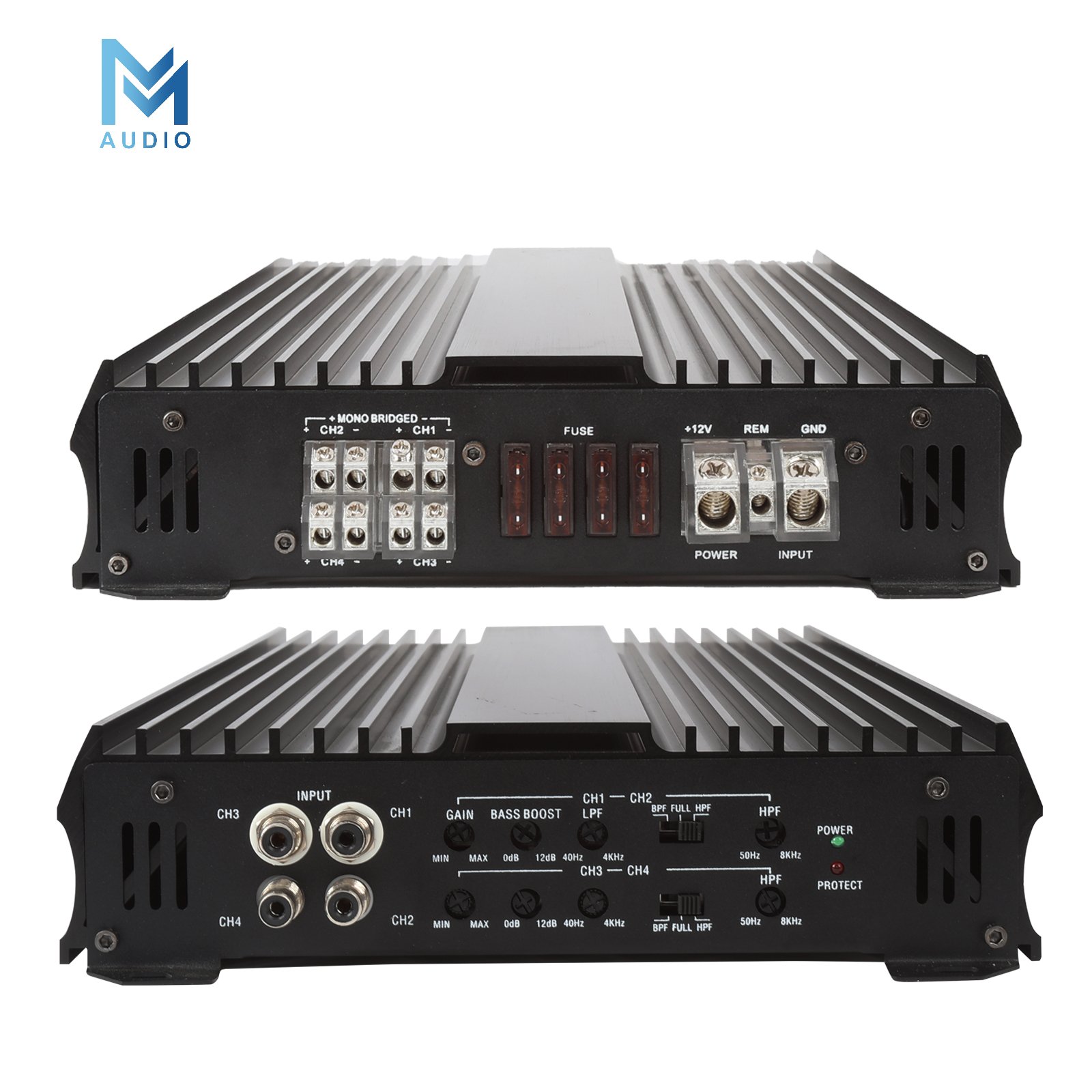 Hot Selling 4 Channel Class AB Car Stereo Power Amplifier Car Full Range Amplifier Car Audio Subwoofer