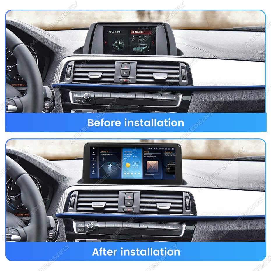 ID8 8+256G MEKEDE Android 12 Head Unit for BMW 1 Series 2017-2019 F20 F21 EVO Stereo Video DSP Voice Control STEREO Radio