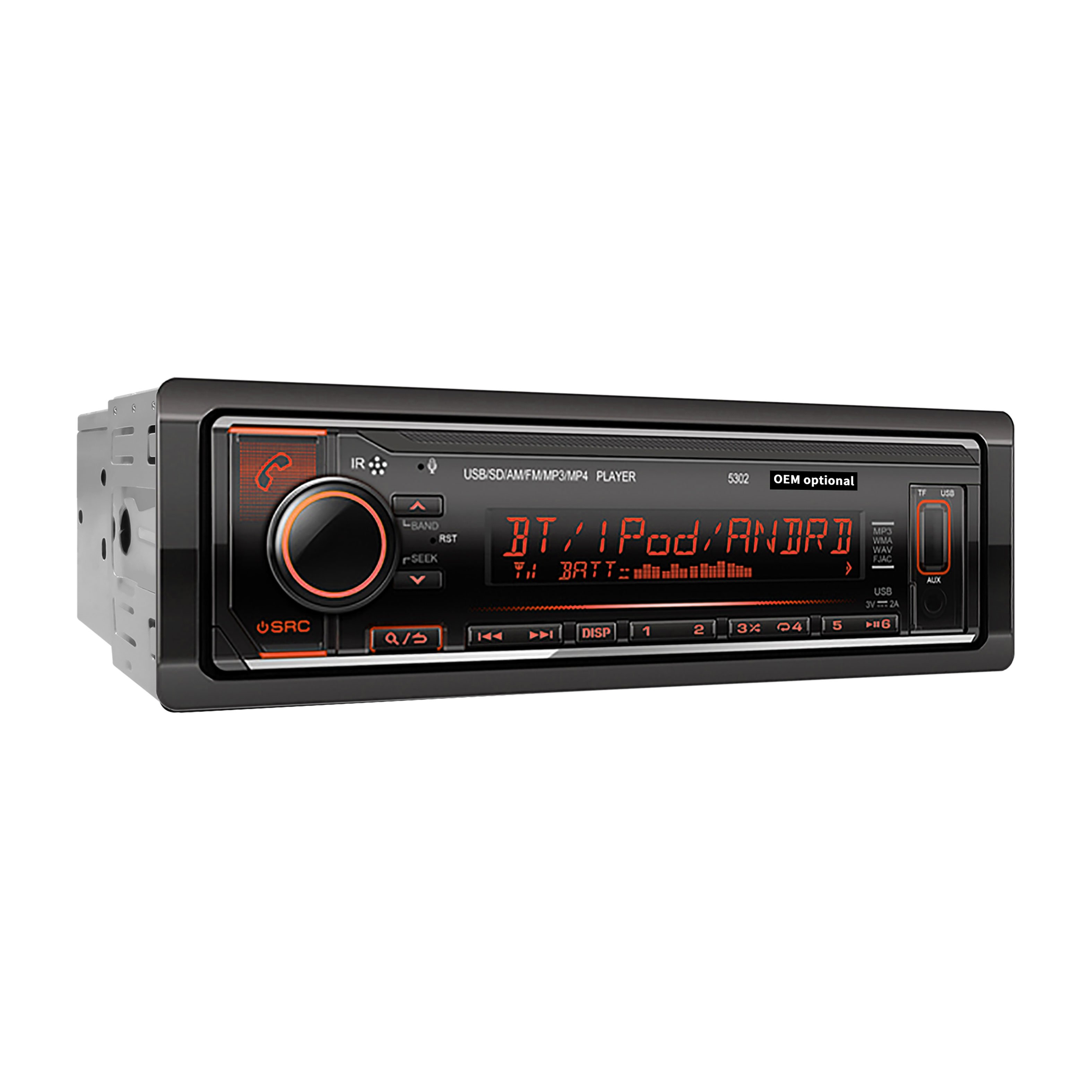 Professional Subwoofer Car Sound Receiver Player High Sound Car AmplifIer Radio with DSP Usb Sd Have Handsfree