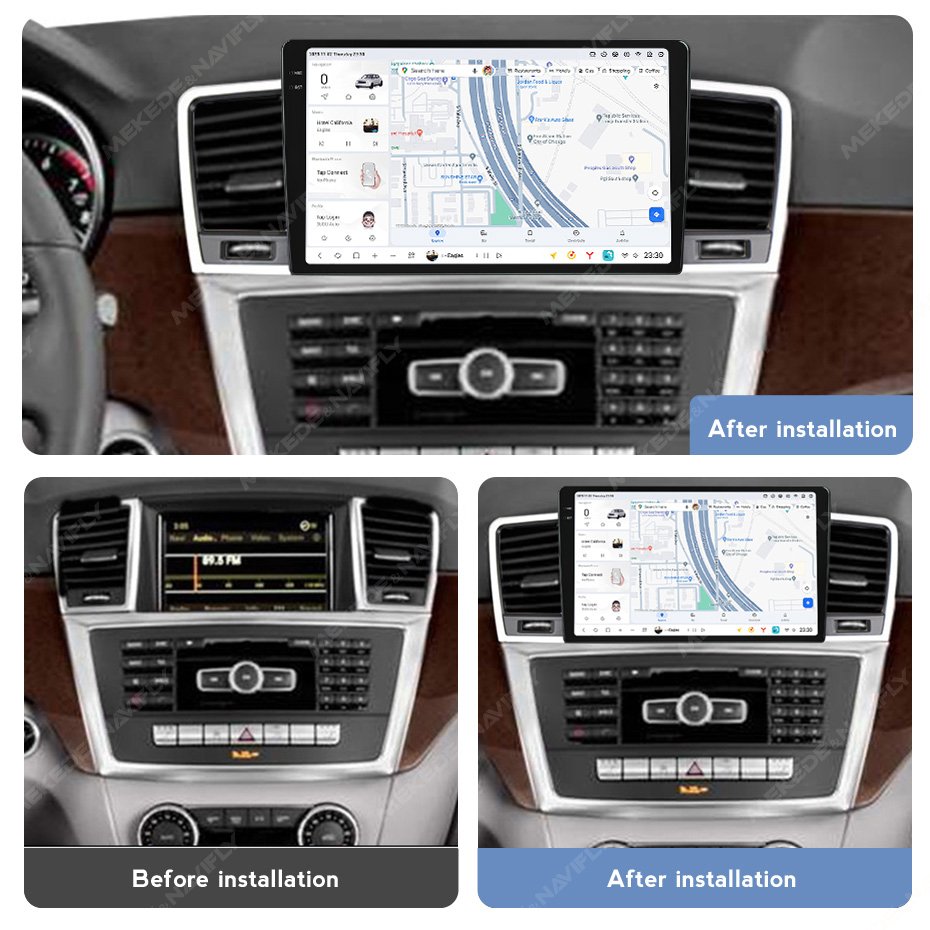 MEKEDE Android Car Multimedia Car Stereo Auto Radio DUDU 2K Touch Screen 12+512GB 7870 System for BENZ M-CLASS
