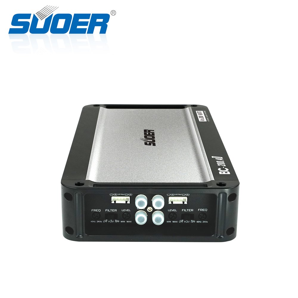 Suoer BC-200.4 12v Amplifier Rms 200 Watt 4 Channel Power Class AB Amplifier Car