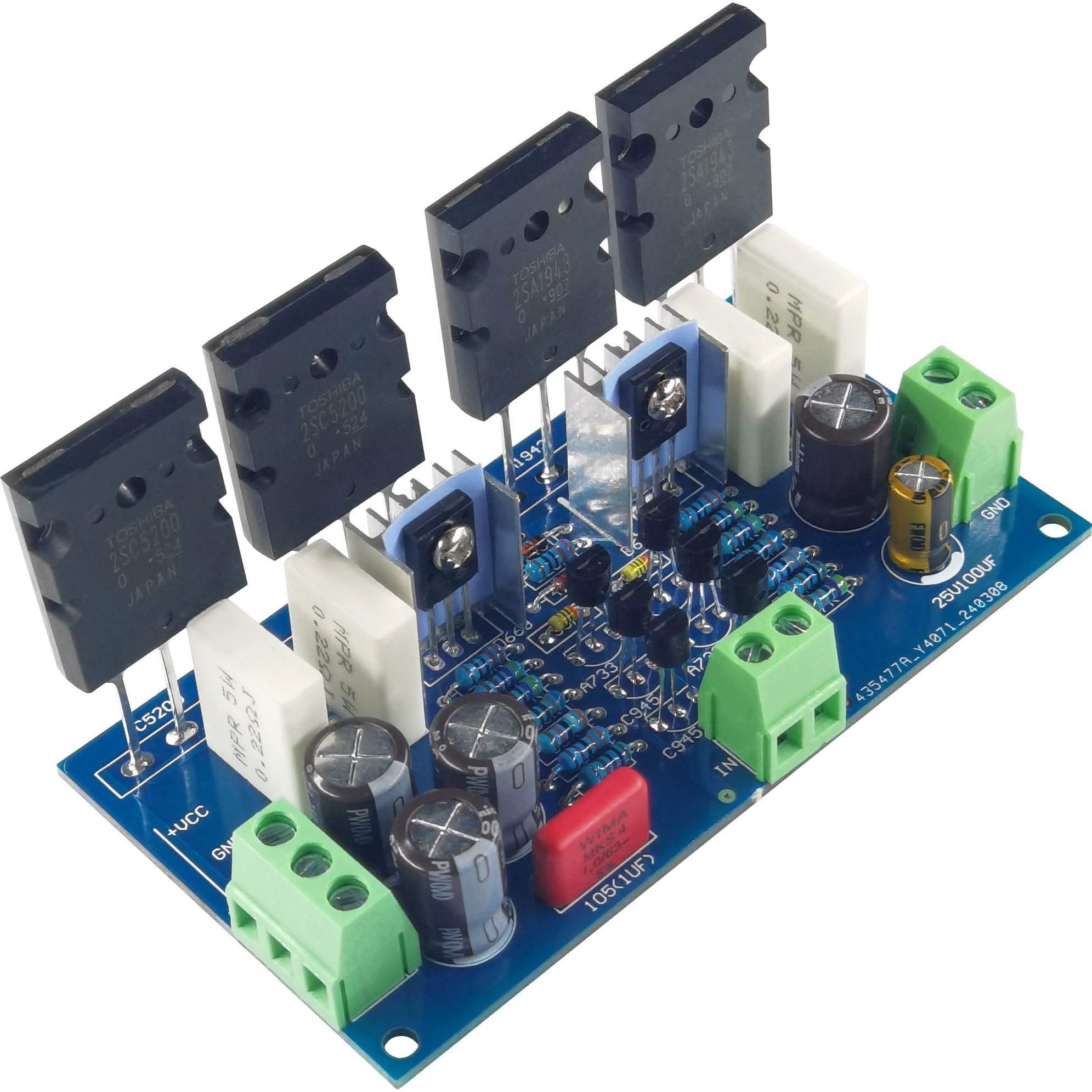 200W Mono Power New Tube 2SC5200+2SA1943 Mono Channel HIFI Audio Amplifier Board Good Quality DC 35V 100W CAR AMPLIFIER 1*200W