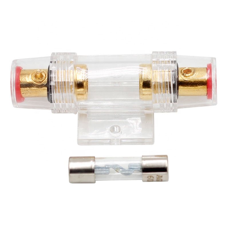 Waterproof 4GA/8GA Fuse Components Plastic Case AGU Type Fuse Holder Audio Stereo Amplifier for Car