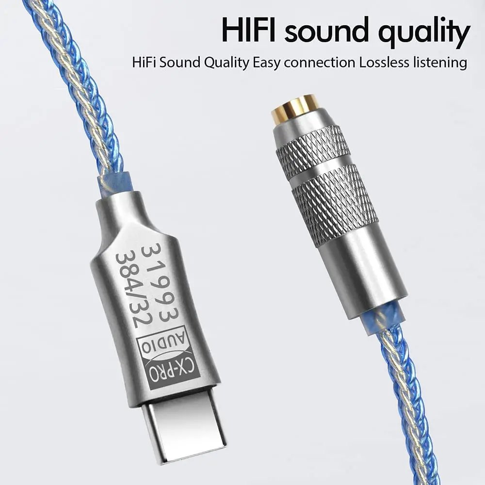 USB Type C to 3.5mm Audio Adapter CX31993 HiFi DAC Headphone Amplifier