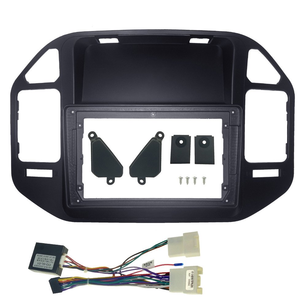 Auto Stereo Cable for Mitsubishi V73 Pajero 2008-2011 Car Radio Video with Facial Plastic Frame Accessories