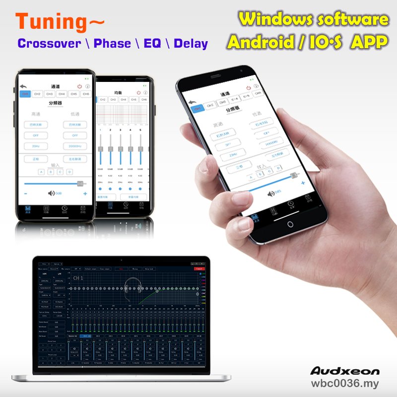 2025 New DSP Amplifier 4CH Amplifier Car Audio Processor 31-band EQ BT5.0 Music Android App Equalizer 6 RCA Out Car Amplifier