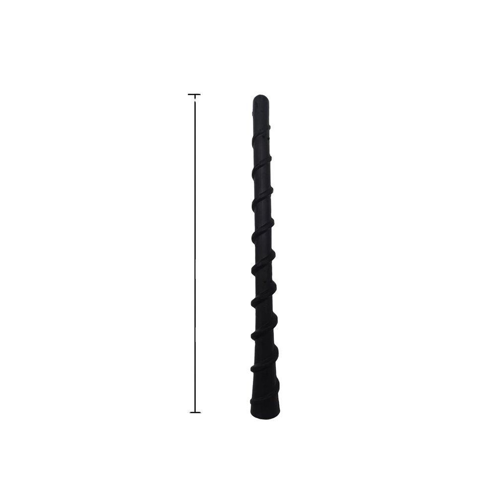 Black Spiral Antenna 7 Inch Universal Antenna Toppers Waterproof PVC Rubber Antenna for Trucks Cars SUVs