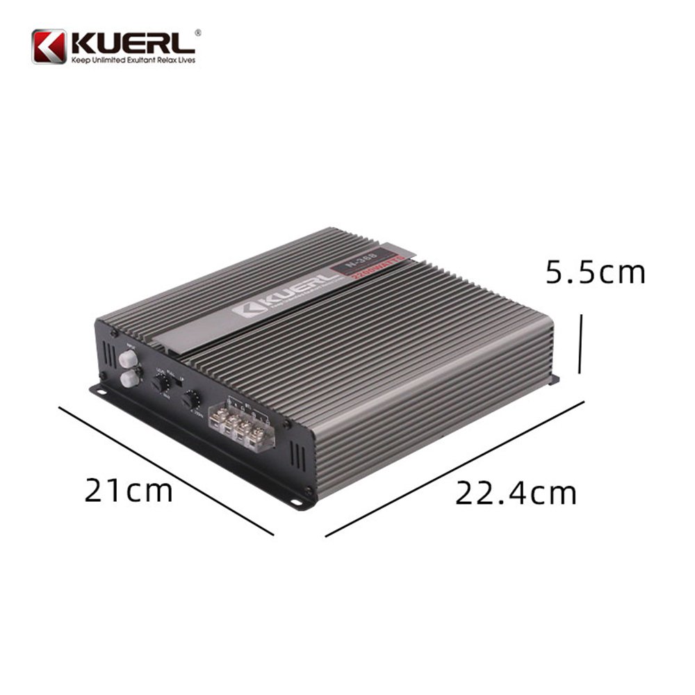 Manufacturer Direct Sales Big Power 2X100W Sound System Amplifier K-N368 Car Audio Subwoofer Amplifier