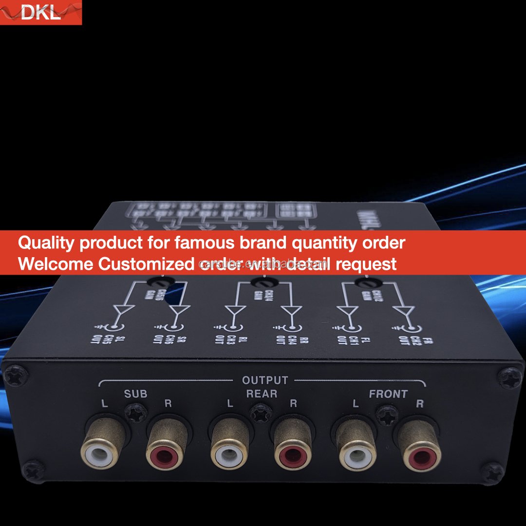 Car Stereo 6 EQ Band 3 Way Equalizer 6 Channels Passive Crossover for Car Amplifier Audio System