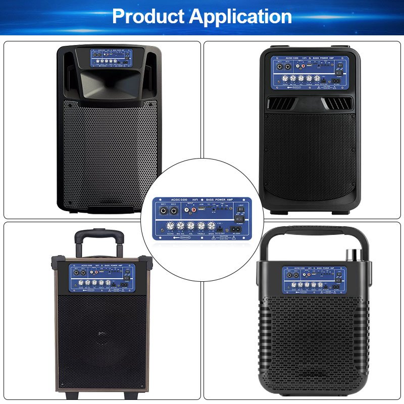 VIRE High Power 60W Dual Channel Bluetooth MP3 Amplifier Board with Dual Microphone Inputs for Karaoke Systems