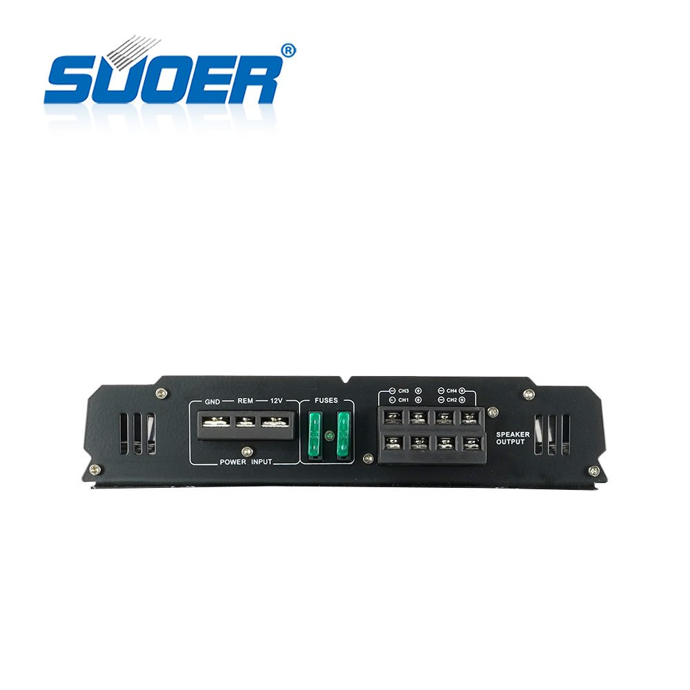 Suoer CA-440-B 12V Power Amp 4 Channel Auto Power Amplifier Car 12v 4*40watt Amplificador De Carro