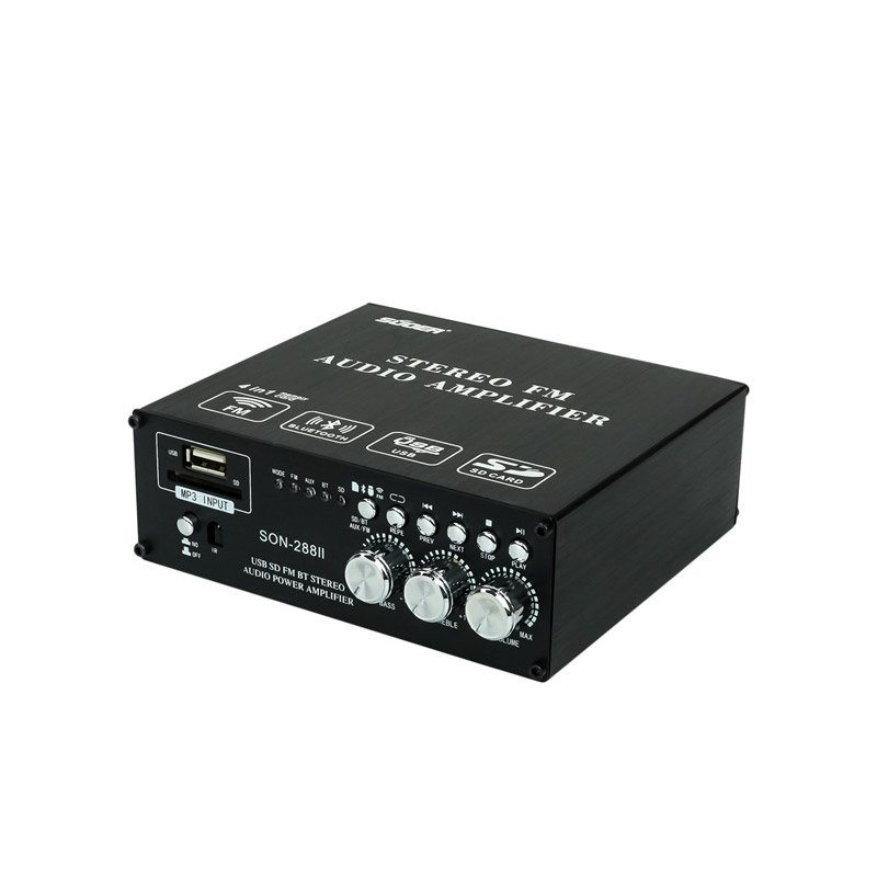 Suoer Son-288 Stereo FM Audio Amplifier Desk Amplifier