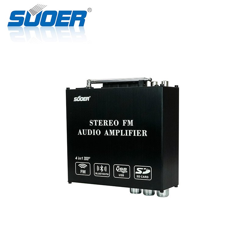 Suoer Son-288 Stereo FM Audio Amplifier Desk Amplifier