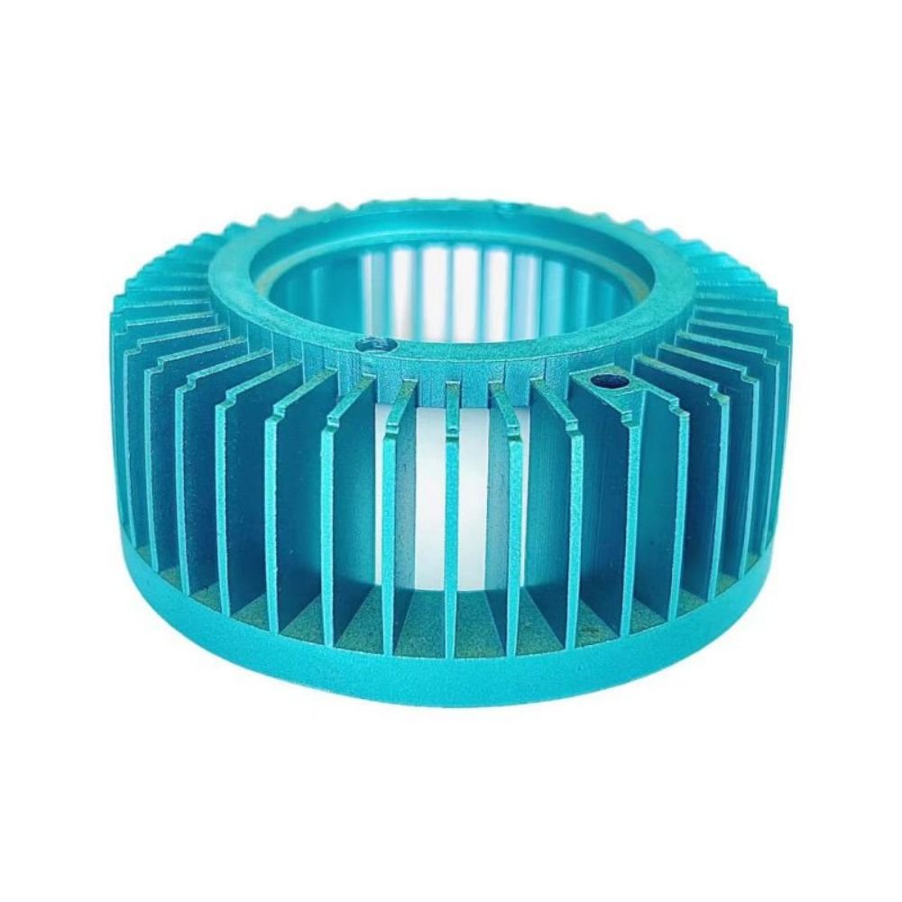 High Power LED Street Light Cooler Folded Fin Extruded Copper Aluminum Heatsink