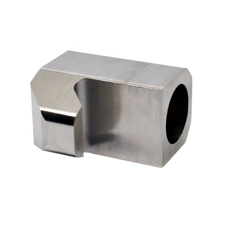 JIYAN Customized Stainless Steel 304 316 Parts Through Hole Block Hook Cnc Machining Precision Cnc Machined Auto Spare Parts