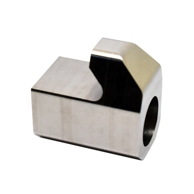 JIYAN Customized Stainless Steel 304 316 Parts Through Hole Block Hook Cnc Machining Precision Cnc Machined Auto Spare Parts